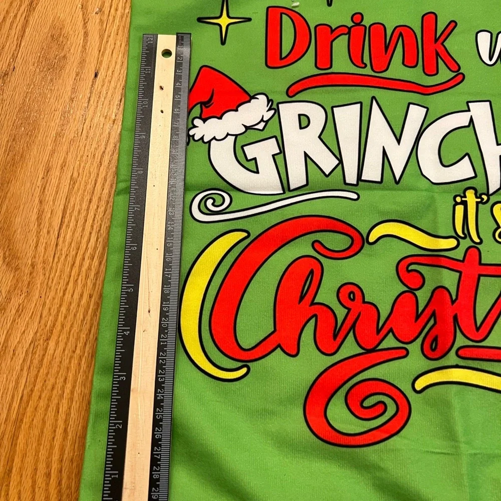 Green Christmas Grinch Pillow Covers drink up